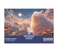 Sinoshow_24085_a_Fluffy_White_Cat_Sits_on_The_Table_with_Its_EY_c2272a60-3313-4fad-b8c0-28d161211e80_1 1000 Piezas Rompecabezas Estimulante Y Educativo Juego De Rompecabezas, Juego Familiar Anti-Estr