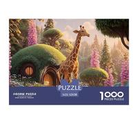 Sinoshow_24085_a_Full-Bodied_Giraffe_in_The_Forest_Surrounded_b_90e595a5-eaa6-4a46-9cb2-d7ad9f94bbb8_1 1000 Piezas Rompecabezas Difícil, Desafiante, Casi Imposible Juego De Rompecabezas, Juego Famili