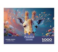 Sinoshow_24085_a_Full-Body_Portrait_of_a_Happy_Giraffe_in_The_s_c7ab021e-9276-426f-aebe-36254db500f3_3 1000 Piezas Jigsaw Puzzle Difícil, Desafiante, Casi Imposible Juego De Rompecabezas, Regalo De N