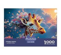 Sinoshow_24085_a_Full-Body_Portrait_of_a_Happy_Giraffe_in_The_s_c7ab021e-9276-426f-aebe-36254db500f3_4 1000 Piezas Jigsaw Puzzle Difícil, Desafiante, Casi Imposible Rompecabezas, Juego Familiar Anti-