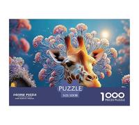 Sinoshow_24085_a_Full-Body_Shot_of_a_Cute_Happy_Giraffe_in_The__e8c06a22-60cf-4b47-9770-753cea526a98_3 1000 Piezas Jigsaw Puzzle Difícil, Desafiante, Casi Imposible Rompecabezas, Juguetes Educativos