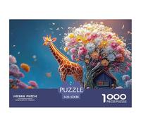 Sinoshow_24085_a_Full-Body_Shot_of_a_Cute_Happy_Giraffe_in_The__e8c06a22-60cf-4b47-9770-753cea526a98_2 1000 Piezas Rompecabezas Divertido Y Estimulante Rompecabezas, Juguetes Educativos Únicos Y Esti
