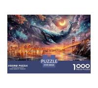 Sinoshow_24085_a_Giant_Blue_Whale_Floating_in_The_Night_Sky_ove_2b7bef5a-ac9b-4ddd-9d4d-b428fbe6baca_4 1000 Piezas Rompecabezas Estimulante Y Educativo Rompecabezas, Juguetes Educativos Únicos Y Esti