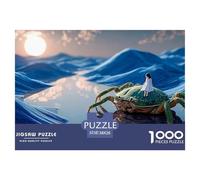 Sinoshow_24085_a_Giant_Green_Crab_Carrying_an_Asian_Girl_in_a_w_b0ffb873-4f70-4377-90e2-12115d0e2c96_3 1000 Piezas Rompecabezas Difícil, Desafiante, Casi Imposible Juego De Rompecabezas, Regalo De Na