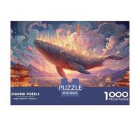Sinoshow_24085_a_Giant_Whale_Glides_Over_The_City_bathed_in_sof_0e796630-a334-489d-969b-13688d4ddaa2_3 1000 Piezas Rompecabezas Difícil, Desafiante, Casi Imposible Rompecabezas, Juguetes Educativos Ú