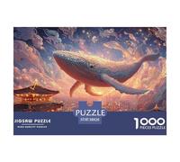 Sinoshow_24085_a_Giant_Whale_soars_Over_The_City_with_a_Pastel__68c4b22b-b850-4319-a52d-fb7ff6d73192_1 1000 Piezas Rompecabezas Estimulante Y Educativo Rompecabezas, Imágenes Vi