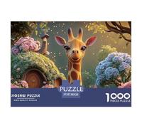 Sinoshow_24085_a_Giraffe_Stands_in_The_Forest_Surrounded_by_Pin_1f553aeb-75d3-48aa-8be7-403c5f69b367_4 1000 Piezas Rompecabezas Difícil, Desafiante, Casi Imposible Juego De Rompecabezas, Regalo De Na