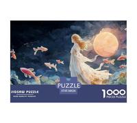 Sinoshow_24085_a_Girl_in_an_Elegant_Dress_Stands_on_The_Edge_of_d5f27fe4-12ae-4056-b8dd-e879212face5_1 1000 Piezas Rompecabezas Difícil, Desafiante, Casi Imposible Rompecabezas, Juguetes Educativos Ú