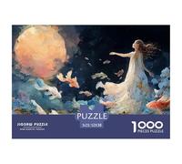 Sinoshow_24085_a_Girl_in_an_Elegant_Dress_Stands_on_The_Edge_of_d5f27fe4-12ae-4056-b8dd-e879212face5_3 1000 Piezas Rompecabezas Estimulante Y Educativo Juego De Rompecabezas, Juego Familiar Anti-Estr