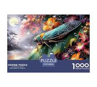 Sinoshow_24085_a_Green_cicada_Perched_on_The_Edge_of_an_Ancient_8512e8b9-06c0-4b6f-a7cf-900cbf832faa_2 (1) 1000 Piezas Rompecabezas Difícil, Desafiante, Casi Imposible Juego De Rompecabezas, Regalo D