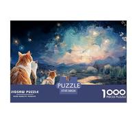 Sinoshow_24085_a_Group_of_Cats_Sitting_on_The_Edge_Watching_Van_f9947fe0-463a-4a51-b945-956c0e147cbf_4 1000 Piezas Rompecabezas Estimulante Y Educativo Rompecabezas, Imágenes Vi