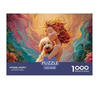 Sinoshow_24085_a_Happy_Red-Haired_Girl_in_a_Summer_Dress_Hugs_h_5278f501-0280-45c2-a060-48dba004c760_3 1000 Piezas Rompecabezas Divertido Y Estimulante Rompecabezas, Juguetes Educativos Únicos Y Esti