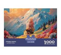 Sinoshow_24085_a_House_in_The_Distance_Surrounded_by_Colorful_f_78d16854-9945-4647-88d4-42beb92cdb89_2 1000 Piezas Jigsaw Puzzle Difícil, Desafiante, Casi Imposible Juego De Rompecabezas, Juego Famil