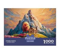 Sinoshow_24085_a_House_Surrounded_by_Colorful_Flowers_on_The_to_ab1961fa-9fe5-4b92-ae42-988a09971d8d_2 1000 Piezas Rompecabezas Divertido Y Estimulante Rompecabezas, Juego Familiar Anti-Estrés, Jugue