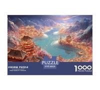 Sinoshow_24085_a_Lake_Map_in_The_Style_of_Chinese_Art_with_moun_0ebee363-54bd-4b90-8dd8-80d5445912e4_3 1000 Piezas Rompecabezas Estimulante Y Educativo Juego De Rompecabezas, Im