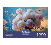 Sinoshow_24085_a_Large_Gold_Vase_with_Many_White_and_Pink_peoni_93a9f668-ac0d-45eb-9403-30ae1b1ff35b_4 1000 Piezas Jigsaw Puzzle Difícil, Desafiante, Casi Imposible Rompecabezas, Co