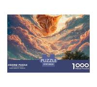 Sinoshow_24085_a_Large_Orange_Cat_with_Glowing_Golden_Eyes_is_s_226fefdb-eb6b-43bd-9b36-32096e151e71_4 1000 Piezas Rompecabezas Estimulante Y Educativo Juego De Rompecabezas, Juego Familiar Anti-Estr