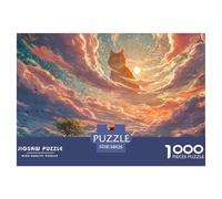 Sinoshow_24085_a_Large_Orange_Cat_with_Glowing_Golden_Eyes_is_s_226fefdb-eb6b-43bd-9b36-32096e151e71_3 1000 Piezas Rompecabezas Difícil, Desafiante, Casi Imposible Rompecabezas