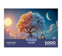 Sinoshow_24085_a_Large_Tree_with_Four_Leaves_One_of_Each_Color__80b11f7b-cb77-4bc2-9e0e-76983534b7dc_3 1000 Piezas Rompecabezas Divertido Y Estimulante Rompecabezas, Imágenes Vi