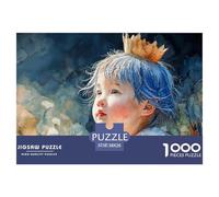Sinoshow_24085_a_Little_Boy_with_Blue_Hair_Wearing_a_Golden_CRO_11d8e41e-82b1-4f95-8a03-87cbd1958a47_4 1000 Piezas Rompecabezas Difícil, Desafiante, Casi Imposible Rompecabezas, Juguetes Educativos Ú