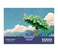 Sinoshow_24085_a_Little_Girl_Holding_an_Umbrella_Made_of_Green__38b2acf6-926e-4741-a369-711d752cbadd_4 1000 Piezas Rompecabezas Difícil, Desafiante, Casi Imposible Juego De Rompecabezas, Juego Famili