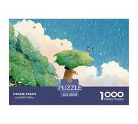 Sinoshow_24085_a_Little_Girl_Holding_an_Umbrella_Made_of_Green__6e4e491a-e713-4766-b7bc-ef77acbef740_2 1000 Piezas Rompecabezas Difícil, Desafiante, Casi Imposible Rompecabezas