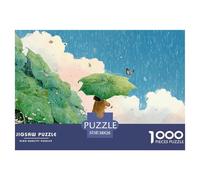 Sinoshow_24085_a_Little_Girl_Holding_an_Umbrella_Made_of_Green__6e4e491a-e713-4766-b7bc-ef77acbef740_2 1000 Piezas Rompecabezas Difícil, Desafiante, Casi Imposible Juego De Rompecabezas, Juguetes Edu