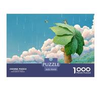 Sinoshow_24085_a_Little_Girl_Holding_an_Umbrella_Made_of_Green__aacc12fe-662b-4d3f-b799-8fd0cb4b95d7_4 1000 Piezas Rompecabezas Difícil, Desafiante, Casi Imposible Juego De Rompecabezas, Regalo De Na