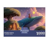 Sinoshow_24085_a_Little_Girl_in_Red_Dress_Sitting_on_Top_of_BLU_b07c1baa-076b-45e7-871d-fb8645c8b8d3_1 1000 Piezas Rompecabezas Estimulante Y Educativo Rompecabezas, Juguetes Educativos Únicos Y Esti