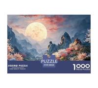 Sinoshow_24085_a_Majestic_Moon_Setting_Over_an_Enchanted_Mounta_d5e8ee17-0d62-4252-bd25-2bf1ebc0e518_4 1000 Piezas Rompecabezas Difícil, Desafiante, Casi Imposible Juego De Rompecabezas, Juguetes Edu