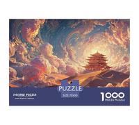 Sinoshow_24085_a_Man_is_Climbing_The_Stairs_to_Heaven_in_Front__63d11b43-203d-457c-a42f-056ebab21e2e_1 1000 Piezas Rompecabezas Estimulante Y Educativo Rompecabezas, Imágenes Vi