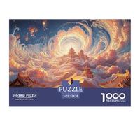 Sinoshow_24085_a_Man_is_Climbing_The_Stairs_to_Heaven_in_Front__63d11b43-203d-457c-a42f-056ebab21e2e_2 1000 Piezas Rompecabezas Estimulante Y Educativo Rompecabezas, Juego Familiar Anti-Estrés, Jugue