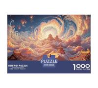 Sinoshow_24085_a_Man_is_Climbing_The_Stairs_to_Heaven_in_Front__63d11b43-203d-457c-a42f-056ebab21e2e_2 1000 Piezas Rompecabezas Estimulante Y Educativo Rompecabezas, Juego Familiar Anti-Estrés, Regal