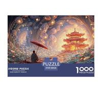 Sinoshow_24085_a_Man_Rowing_in_The_Middle_of_Lotus_Leaves_holdi_fca4e192-e360-4c9e-8880-28574859c3eb_2 1000 Piezas Rompecabezas Estimulante Y Educativo Rompecabezas, Juego Familiar Anti-Estrés, Regal