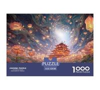 Sinoshow_24085_a_Man_Rowing_in_The_Middle_of_Lotus_Leaves_surre_6f7d3e47-b352-4250-a58b-fba3f9e4682b_2 1000 Piezas Rompecabezas Estimulante Y Educativo Rompecabezas, Juguetes Educativos Únicos Y Esti