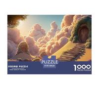 Sinoshow_24085_a_Man_Walking_up_The_Stairs_in_Desert_Towards_a__a77c5948-28a8-40d8-a9a2-512ed84f070e_3 1000 Piezas Rompecabezas Estimulante Y Educativo Juego De Rompecabezas, Juego Familiar Anti-Estr