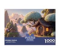 Sinoshow_24085_a_Miniature_House_on_The_Edge_of_a_Cliff_with_WH_356e45ef-01ad-4b60-a586-3ecc2ac16376_3 1000 Piezas Rompecabezas Estimulante Y Educativo Rompecabezas, Imágenes Vi