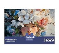 Sinoshow_24085_a_Painting_of_a_Woman_with_a_Crown_Made_from_whi_9d7cdbed-3f6b-4783-b609-dc32fe0d48aa_2 1000 Piezas Rompecabezas Difícil, Desafiante, Casi Imposible Juego De Rompecabezas, Regalo De Na