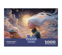 Sinoshow_24085_a_Pale_Albino_Woman_with_Long_White_Hair_Wearing_692932fe-a89a-473c-b9b2-b736c44a9570_3 1000 Piezas Rompecabezas Difícil, Desafiante, Casi Imposible Rompecabezas, Juego Familiar Anti-E