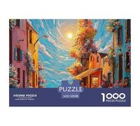 Sinoshow_24085_a_Picturesque_Street_in_The_South_of_France_with_63ade61e-8faa-48e5-b1b8-edc47e902553_4 1000 Piezas Jigsaw Puzzle Difícil, Desafiante, Casi Imposible Rompecabezas, Co