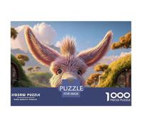 Sinoshow_24085_a_Pink_Baby_Donkey_with_Long_Ears_Looking_at_The_9cd96c96-d8f3-4b73-8734-daa5b0189a95_4 1000 Piezas Rompecabezas Estimulante Y Educativo Rompecabezas, Juego Familiar Anti-Estrés, Jugue