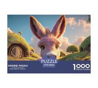 Sinoshow_24085_a_Pink_Baby_Donkey_with_Long_Ears_Looking_at_The_9cd96c96-d8f3-4b73-8734-daa5b0189a95_3 1000 Piezas Rompecabezas Difícil, Desafiante, Casi Imposible Juego De Rompecabezas, Juguetes Edu