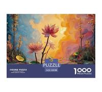Sinoshow_24085_a_Pond_with_Lotus_Leaves_Pink_Flowers_and_Green__6f97c462-7225-43b2-b5df-0c8ca4e9fed8_2 1000 Piezas Jigsaw Puzzle Difícil, Desafiante, Casi Imposible Juego De Rompecabezas, Regalo De N