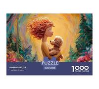 Sinoshow_24085_a_Red-Haired_Girl_in_an_Enchanted_Forest_is_Hold_80b82646-2aa4-47ac-8967-15e965215576_1 1000 Piezas Jigsaw Puzzle Difícil, Desafiante, Casi Imposible Rompecabezas, Juguetes Educativos