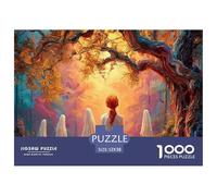 Sinoshow_24085_a_Red-Haired_Woman_Sits_Under_an_Oak_Tree_in_The_ef4285af-5b1f-47be-a389-92110d1480e7_2 1000 Piezas Jigsaw Puzzle Difícil, Desafiante, Casi Imposible Rompecabezas, Co