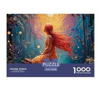 Sinoshow_24085_a_Red-Haired_Woman_with_Long_Hair_Sits_on_The_ed_e637dee9-23ac-4639-96d3-13839eecf651_2 1000 Piezas Jigsaw Puzzle Difícil, Desafiante, Casi Imposible Juego De Rompecabezas, Juego Famil