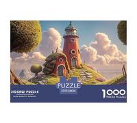 Sinoshow_24085_a_Red_Lighthouse_with_a_White_Roof_and_Walls_sta_3f45d1ed-effa-411f-a831-f2de5189ba5a_1 1000 Piezas Rompecabezas Difícil, Desafiante, Casi Imposible Juego De Rompecabezas, Juguetes Edu