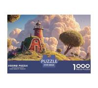 Sinoshow_24085_a_Red_Lighthouse_with_a_White_Roof_and_Walls_sta_3f45d1ed-effa-411f-a831-f2de5189ba5a_4 1000 Piezas Rompecabezas Estimulante Y Educativo Rompecabezas, Imágenes Vi