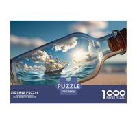 Sinoshow_24085_a_Ship_is_Sailing_in_The_Sea_Inside_an_Open_Glas_c1fd543c-ed56-4d80-9527-03003d238711_2 1000 Piezas Rompecabezas Divertido Y Estimulante Juego De Rompecabezas, Juguetes Educativos Únic