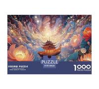 Sinoshow_24085_a_Small_Wooden_Boat_is_Floating_on_The_Water_Sur_2ac286e7-ba7d-425e-acf6-2536d759bb69_4 1000 Piezas Rompecabezas Difícil, Desafiante, Casi Imposible Rompecabezas, Juguetes Educativos Ú